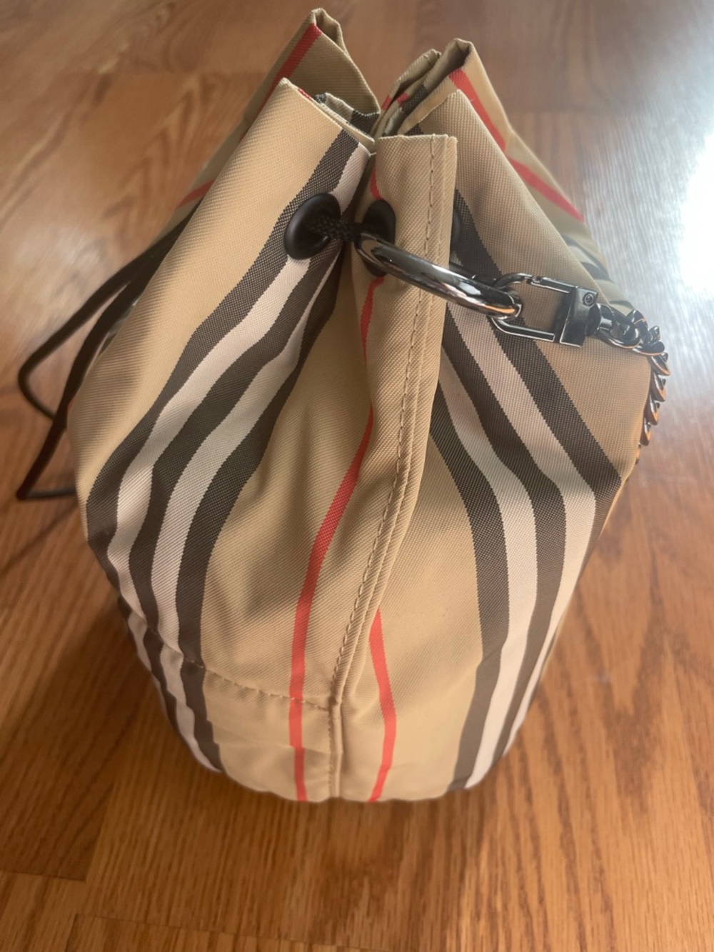 Burberry Vintage Check Drawstring Bucket Bag + Handle & Insert Mini Crossbody - Picture 14 of 17